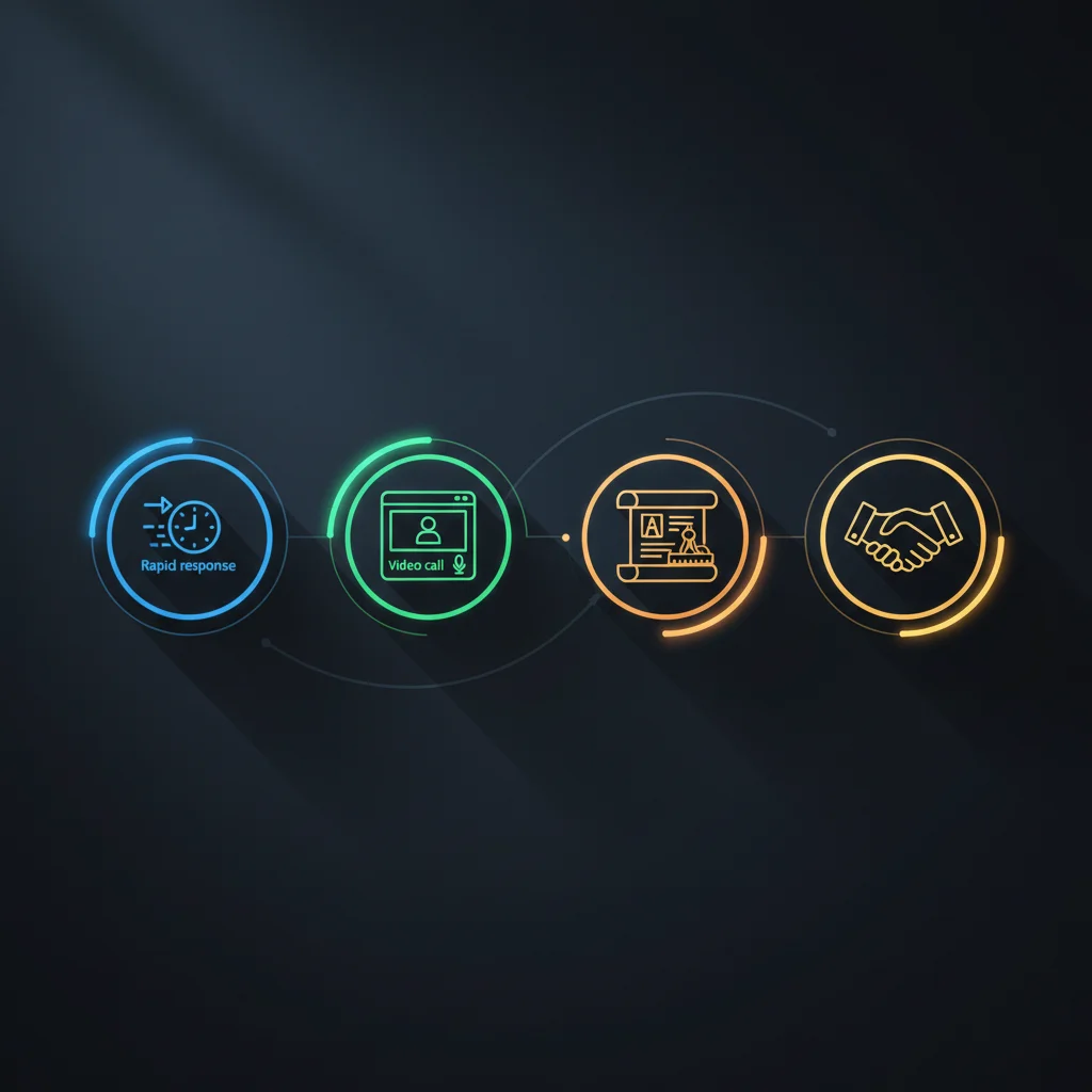 Four-step engagement process from response to partnership